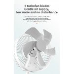 Wholesale 360 degree Adjustable Clip Clamp Fan with Usb 1800mAh Battery and 5 Speed Wind for Office, Home, Travel (White)